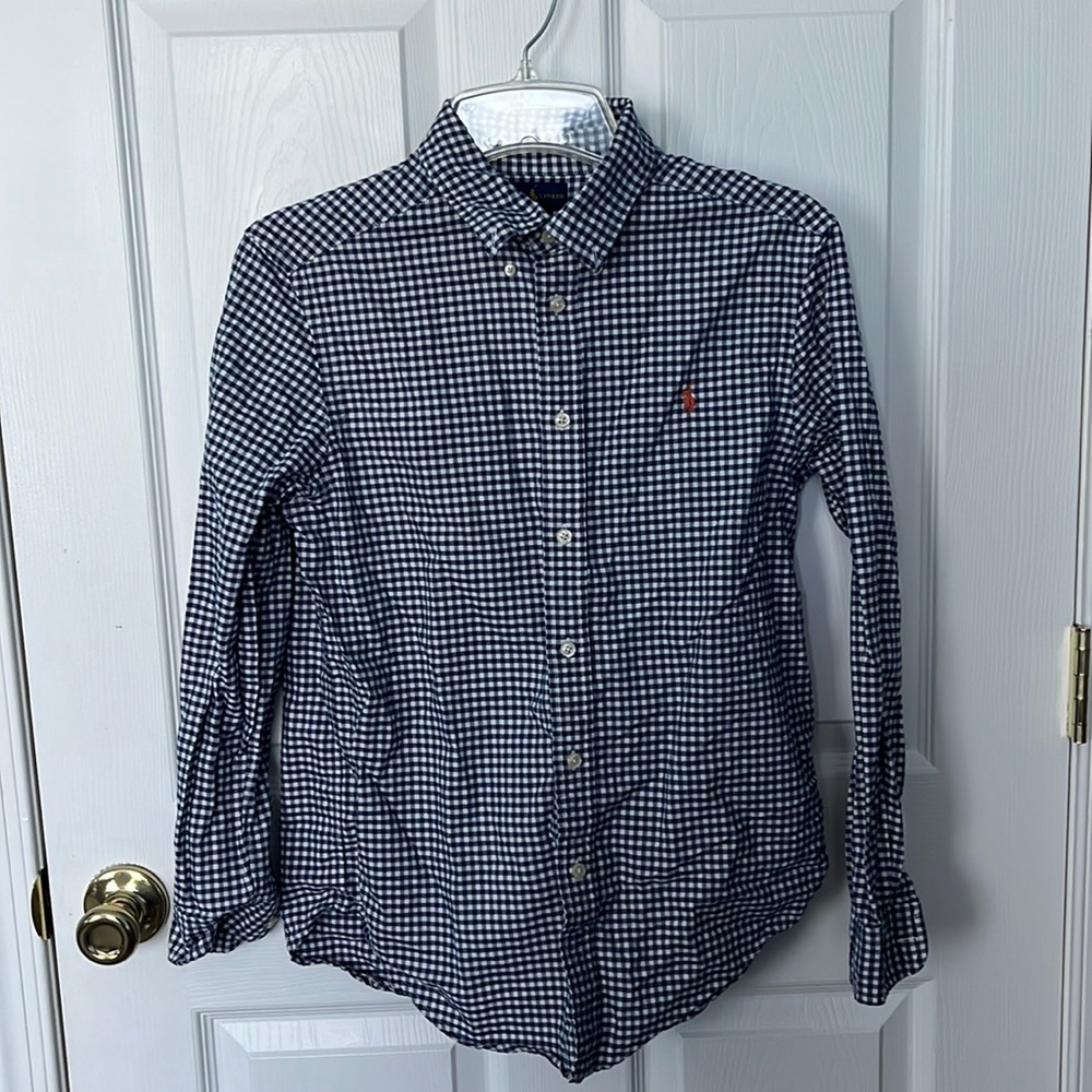 Plaid Button-down Long sleeve